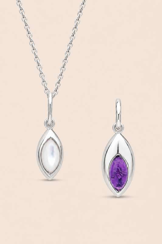 Celestia Duet Silver Pendant