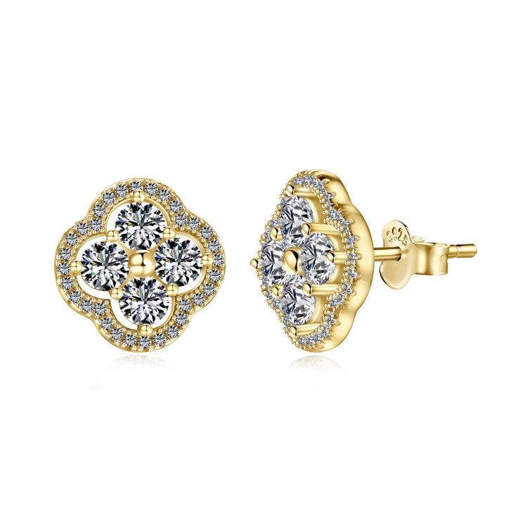 Golden Bloom Plated Studs