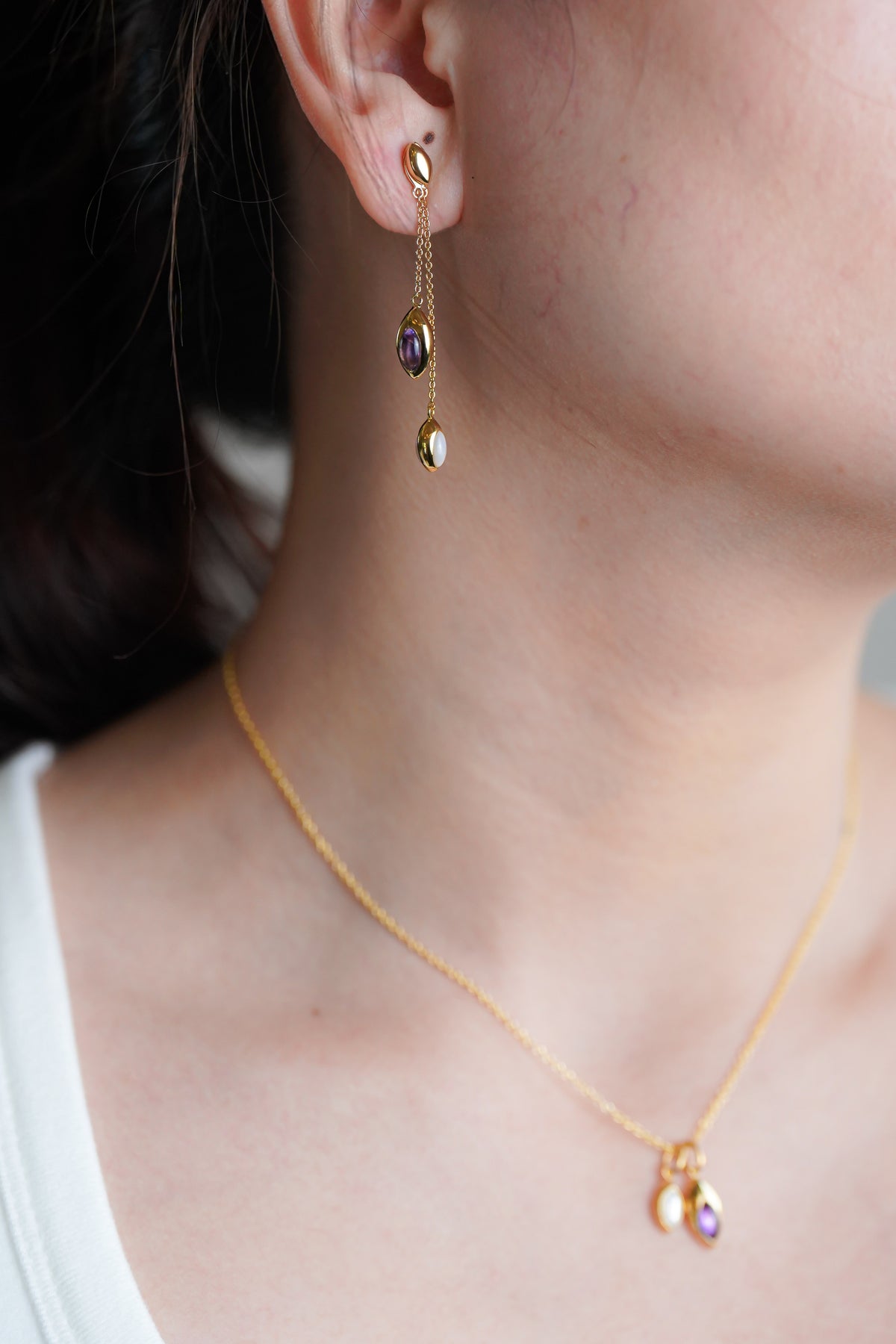 Amara Twin Vermeil Pendant