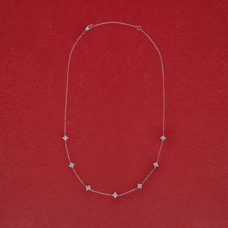 Nova Petal Silver Necklace