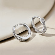 Silva Infinity Silver Hoops