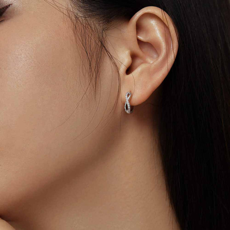 Silva Infinity Silver Hoops