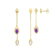 Amara Twin Vermeil Earrings