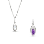 Celestia Duet Silver Pendant