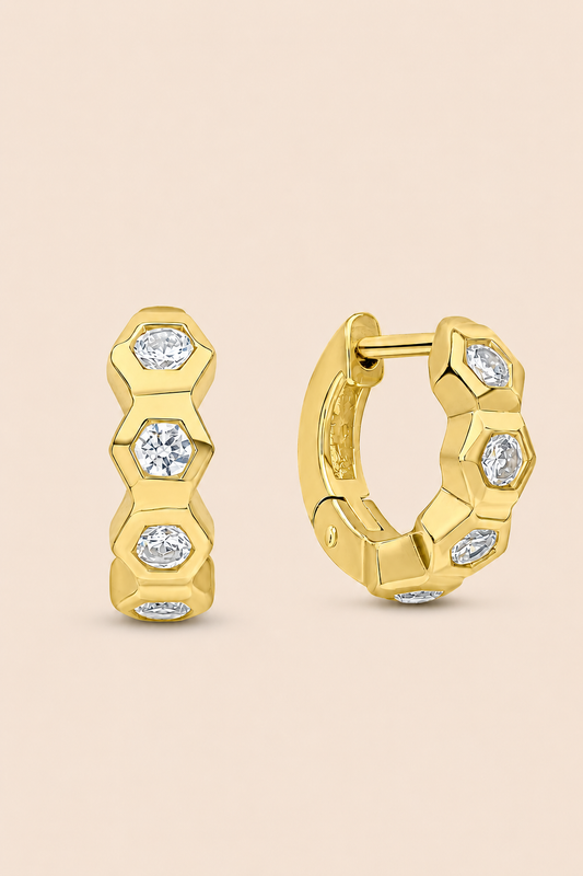 Honeylight Vermeil Huggies