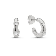 Sylara Silver Hoops